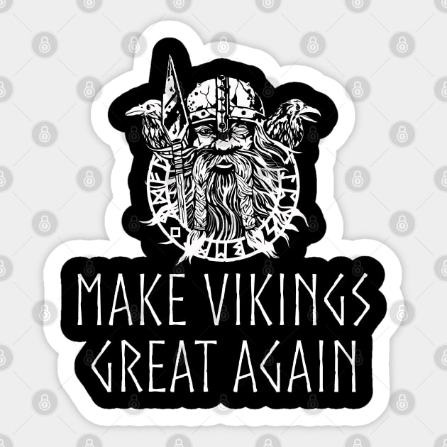 Make Vikings Great Again! Sticker by Styr Designs